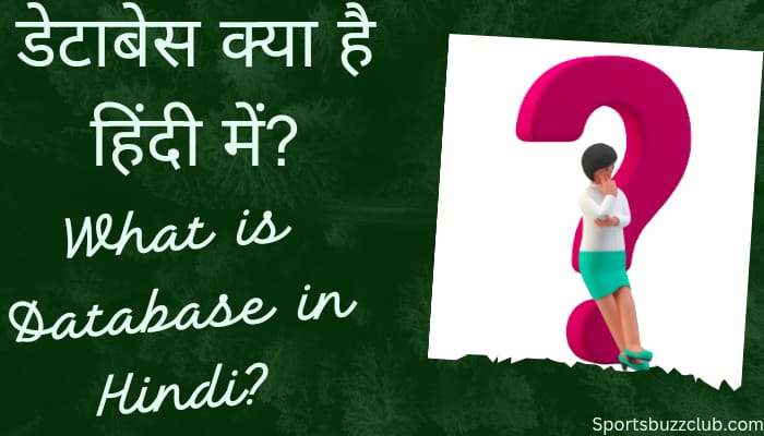 डेटाबेस क्या है हिंदी में( what is database in hindi)?